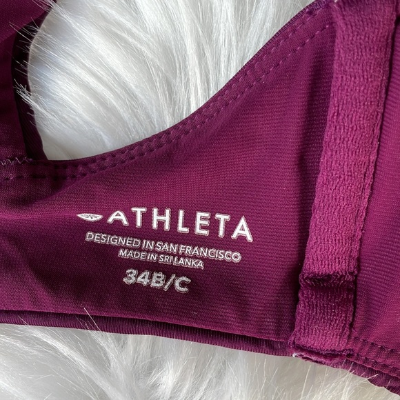 Athleta color block sports bikini EUC size Small - Picture 5 of 8